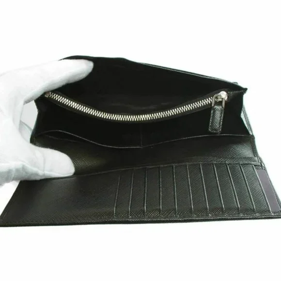 Prada Saffiano Black leather long wallet 2MV836 - Picture 6 of 6